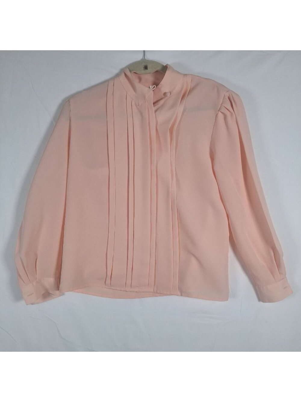 Vintage Nicole Blake Pleated Pink Long Sleeve Shirt size 4P